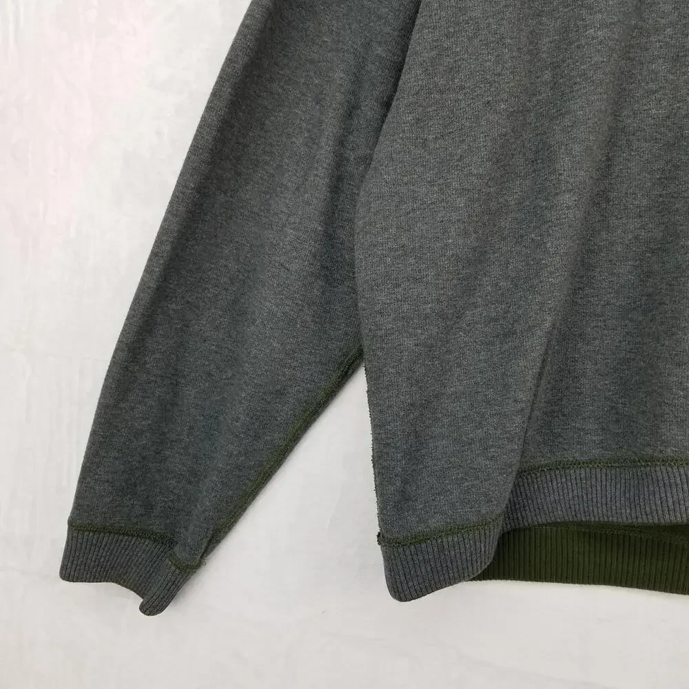 Tommy Bahama 1/4 Zip Reversible Sweater XL Gray Green‎